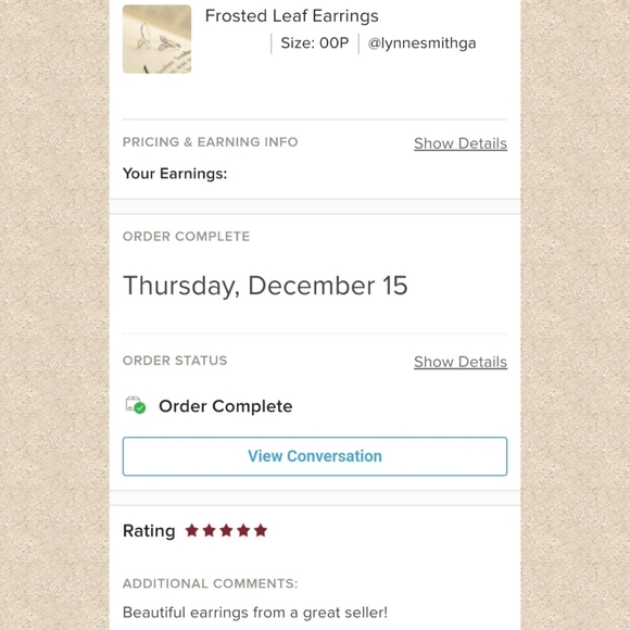 Frosted Leaf Earrings - Only 2 left! - Picture 10 of 10